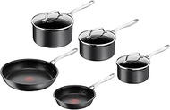 Tefal Jamie Oliver Cook's Direct 5 Piece Non-Stick Pan Set, 20 and 28 cm Frying Pans, 16&18&20 cm Sa