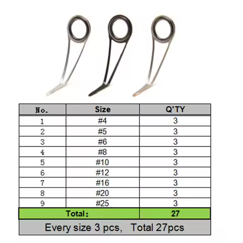 High Leg Fishing Rod Guide Kit DIY Fishing Rod Repair Guide Fishing Rod Building Feeder Match Rod Gu