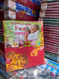 Nệm bông gòn ép HQ nệm xếp gấp 3 tấm dày 3cm .có kích thước( 8 tấc dài 2m)