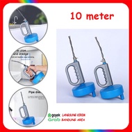 Pipe Cleaner 10 Meter Drain Clogged Pipe Cleaning Tool 10 Meter Drain Pipe Cleaner
