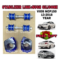 TOYOTA VIOS NCP150 STABILIZER LINK + BUSH SILICONE SET NEW ORIGINAL AMIKO SUSPENSION