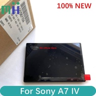 Original NEW For Sony A7M4 A7IV LCD Display Screen + Cover + Back Board ILCE-7M4 Alpha 7M4 7IV A7 Ma