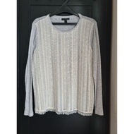 Authentic J Crew blouse grey