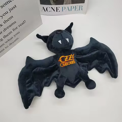 New 25cm Ozzy Osbourne Plush Bat Game Animation Surrounding High-Quality Children's Birthday Gifts a