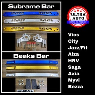 Subframe Bar Beaks Bar JS Racing Perodua Axia Bezza Proton Saga BLM FLX Toyota Vios Honda City Jazz