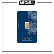 PAMP Suisse 1g 999.9 Gold Bar (Lady Fortuna) Suisse Gold Bar