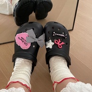 [Hole Shoes Not Included] Millennium Sweetheart Spice Girl Style Yk2 Hole Shoes Bow Accessories