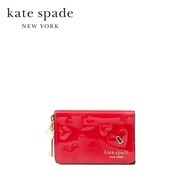 Kate Spade New York กระเป๋าสตางค์ขนาดเล็กรุ่น Key To My Heart Flap Card Case KJ879 600 สี Cherry Rou
