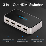 Vention HDMI Switcher 3 in 1 Output + Remote