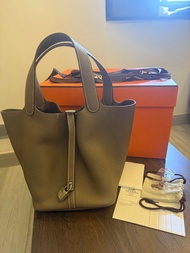 Hermes Picotin 22 大象灰 菜籃子