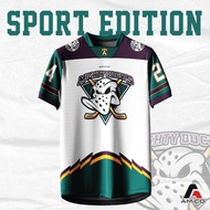 AMIGO NFL Sublimation Microfiber Jersey Tshirt Design Mighty Ducks Jersey Shirt Malaysia Viral Tag J