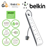 Belkin 6-outlet Surge Protector Power Socket (2m)