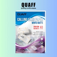 QUAFF A3 Size Calling Card Paper 250gsm/300gsm Double Sided Matte White Cardstock Paper (50sheets)
