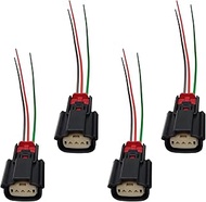 RTYPER 4pcs Ignition Coil Connector Pigtail Harness 9U2Z14S411EA for Ford 2013-2019 V6 V8 Flex F150 