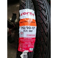 CORSA SPORT RAIN SR 70/90-17 , 80/90-17 TUBELESS TYRE TAYAR 2021 Y15ZR LC135 SRL RS150 LAGENDA EX5
