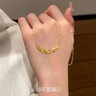 【包包大人49c680shj22.my】 「骄阳逐浪」金色碎碎冰海浪项链爆闪精致时尚气质锁骨链Golden Broken Ice Wave Necklace under the scorching s