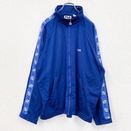 古著FILA運動外套/球衣，藍色，單點刺繡logo，XL碼
