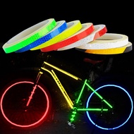 8m/Roll Reflective Safety Motorcycle Bike Wheel Car Styling Body Sticker / Luminous Warning Tape MTB Accessories / Rim Striped Paper Tape