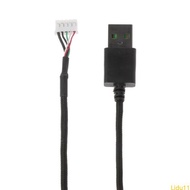 Lidu11 USB Mouse Wire Mouse Cable Replacement PVC Wire for DeathAdder Mouse