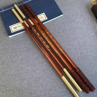 Gold Hoop Bar Red Sandalwood Solid Wood Carving Handle Piece Ruyi Gold Hoop Bar Gold Hoop Bar Adult 