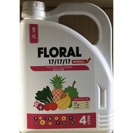 * ORIGINAL * Farmcochem Floral 17/17/17 4L / baja foliar " ready stock "