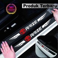 5 psc toyota raize car sticker sill plate carbon 3D toyota raize car sticker carbon raize door step 