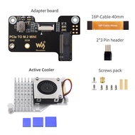Raspberry Pi 5 Pcie To M.2 Mini Adapter Supports Nvme Protocol M.2 Solid State Drive Nvme HAT For Ra