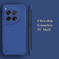 Ultra-thin Frameless Matte Anti-fingerprint PC Case For OnePlus 13 13T 13S 13R 12 12R 11 11R 10T 10R