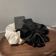 Simple Fashionable All-Match Ball Hair Rope New Style Elegant Texture Satin Scrunchy Hair Tie 10cm H