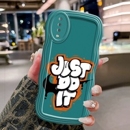 Casing Hp For Samsung Galaxy A7 2018 Case just do it Softcase Kesing Cream wave cartoon mobile phone