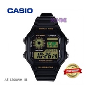 100% Original AE-1200WH-1B Classic Men Digital Sport Watch AE-1200WH AE1200WH