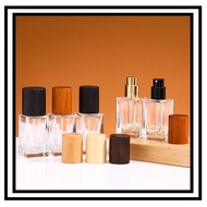 perfume bottle perfume bottle refillable Transparent perfume bottle 15ml glass square press spray pe