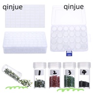 QINJUE 6/24/60PCS Diamond Painting Drill Bottles Cross Stitch Embroidery Lables Diamond Painting Acc
