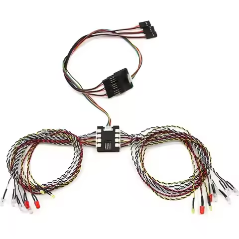 16 LED Light System Front & Rear Lamp Group Turn Light for RC Crawler Car Trxs TRX4 Axial SCX10 WPL 