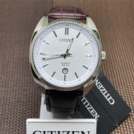 [TimeYourTime] Citizen BI5090-09A Standard Analog Quartz Brown Leather Strap Men's Watch