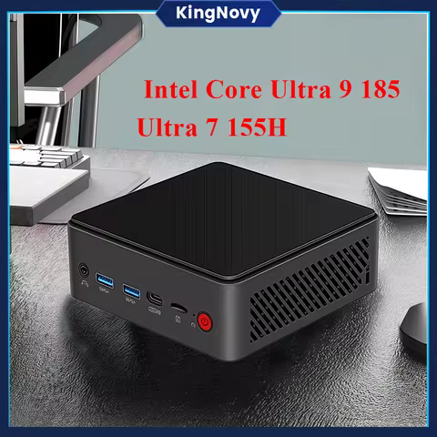 AI Gaming Mini PC Intel Core Ultra 9 185H/7 155H, Thunderbolt 4, 2x DDR5, MAX 64GB, 2x M.2 SSD, Comp