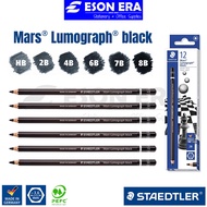 Staedtler Mars Lumograph Black Pencil (1pc) [EE/8B]/7B/6B/4B/2B/HB Pensel Lukisan Hitam