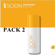 ซีออน NUSKIN Scion Whitening Roll on (โรลออน ระงับกลิ่นกาย) 2 ขวด/ 2 Packs Exp.01/2026