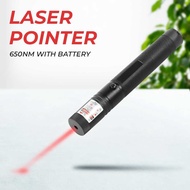 TaffLED Red Beam Presentation Laser Pointer 1MW 650NM with Battery - N37