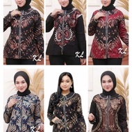 blouse batik wanita lengan panjang