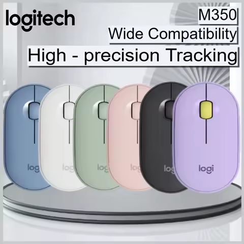 Logitech M350 - Wireless Mouse with Dual Connect, 1000 DPI, Silent Clicks, 18-Month Battery, Slim & 