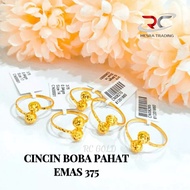 CINCIN BOBA PAHAT EMAS TULEN 375 CN BOLA PAHAT BAJET EMAS 375 CN KIKIR BAJET EMAS 375 SIMPLE FASHION
