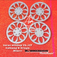 Wildop ring 17 traga Hiace TK racing baut 6 pnp truk engkel bahan plastik lentur elastis