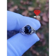 Permata Akik Yaman Hitam Asli Silver 925