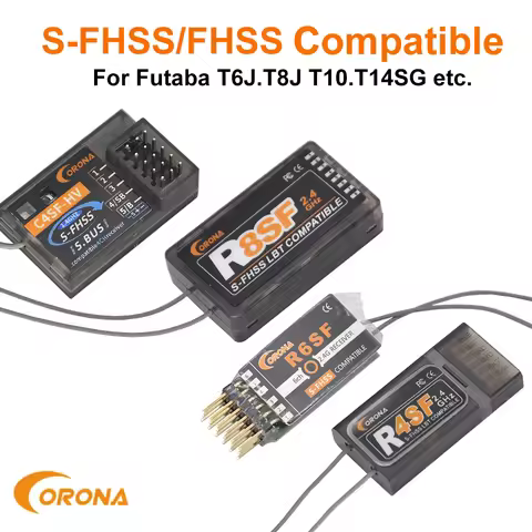 C4SF-HV R4SF R6SF R8SF S-FHSS Receiver Compatible Futaba T10J T8J 14SG 16SZ 18SZ 18MZ 4PLS,T4PX,T4GR