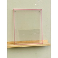 Acrylic Pink 3D Photo Frame for Cake PuzzleHT99 CF6R