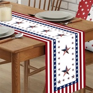 Independence Day Printed Linen Table Runner/Tablecloth 14*71in Table Banner Independence Day 4th Of 