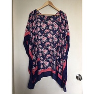 Chest Size 76 Inches Rayon Woven Fabric Not Very Good Sewing Kimono Floral Pattern