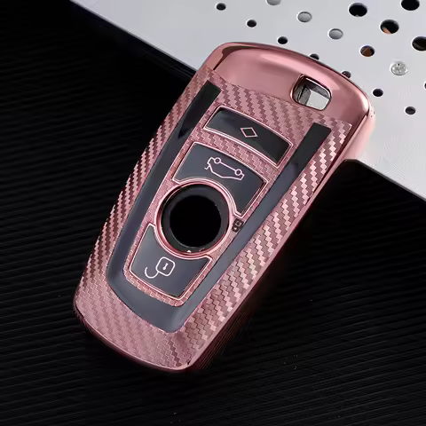 Carbon Fiber TPU Car Key Case Cover for BMW 520 525 F30 F10 F18 118i 320i 1 3 5 7 Series X3 X4 M3 M4