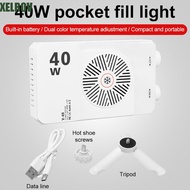 XELROV RGB LED Camera Light, 40W 2800-9000K Mini LED Video Lamp, Multi-functional CRI/TLCI 90+ Adjus